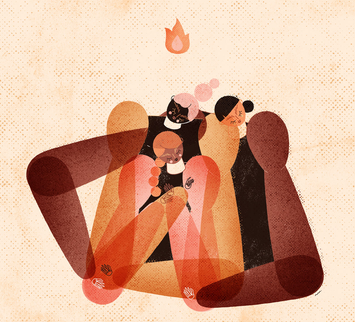 Me cuidan mis amigas