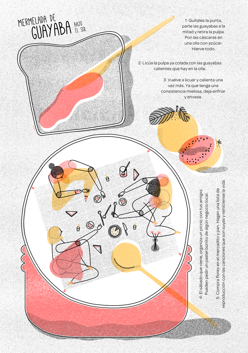 Mermelada de guayaba bajo el sol